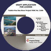 Progress Energy, Yadkin-Pee Dee River Project Draft Application for License