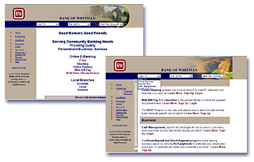 Bank of Whitman web site