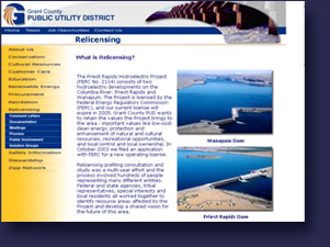Grant County Public Utility District Relicensing web site